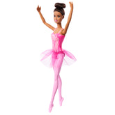 Barbie Ballerina Doll, Brunette Fashion Doll Wearing Pink Removable Tutu, Posed with Ballet Arms & “en Pointe” Toe Shoes